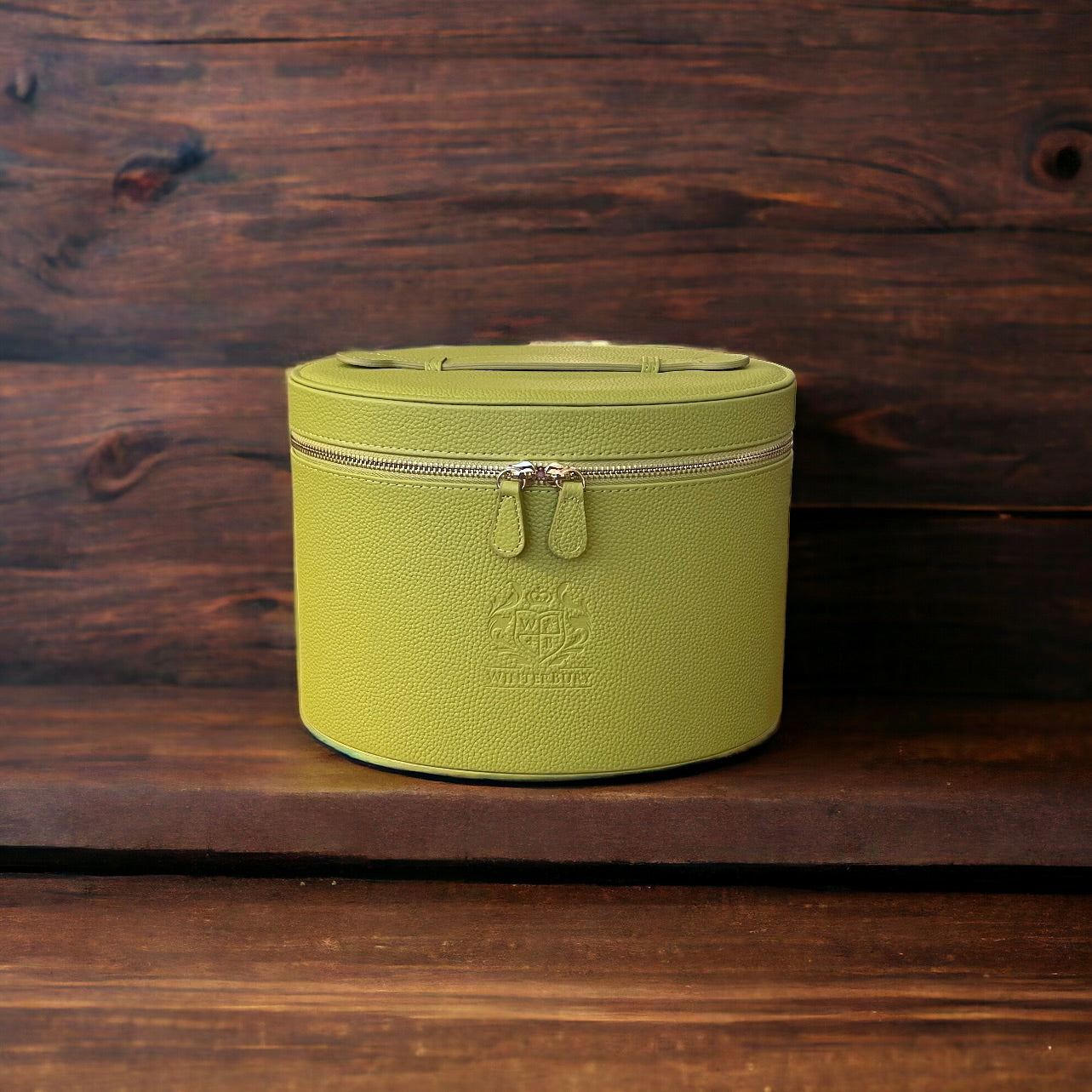 Winterbury Citron Large Leather Needlework Case - Spring Line