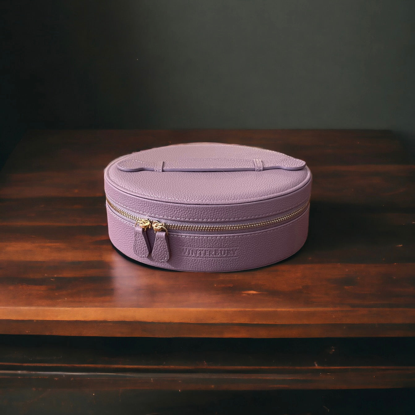 ピロケース　バーバリー WinterBury Lilac Leather Needlework Travel Case - Spring Line