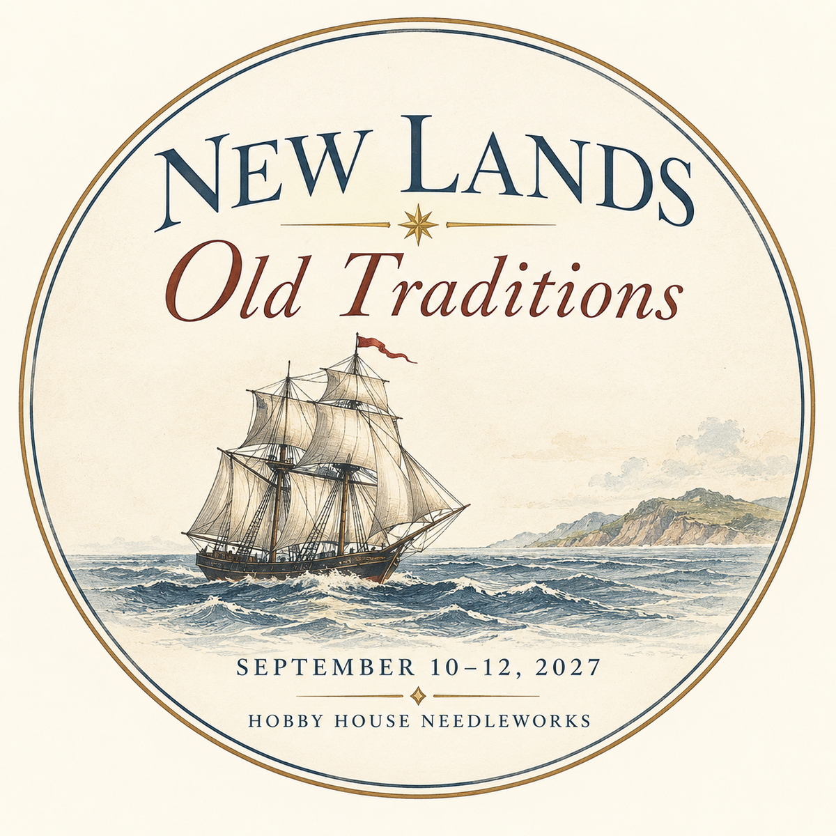 "New Lands. Old Traditions." A Cross Stitch Retreat at Casa Larga Vineyards - DEPOSIT