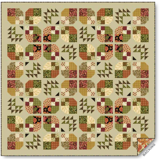 Autumn Woods Falling Leaves Quilt Kits