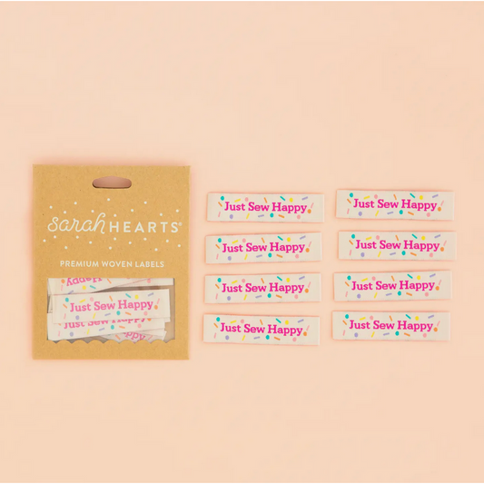 Woven Sewing Tags ~ Just Sew Happy