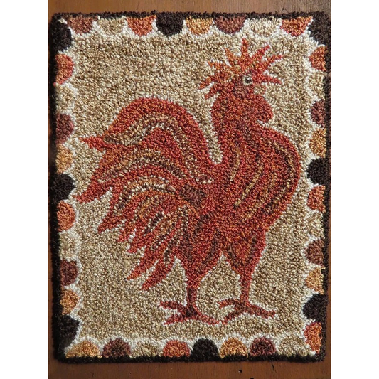 MyCountry Keepers ~ Redware Rooster Punch Needle Pattern