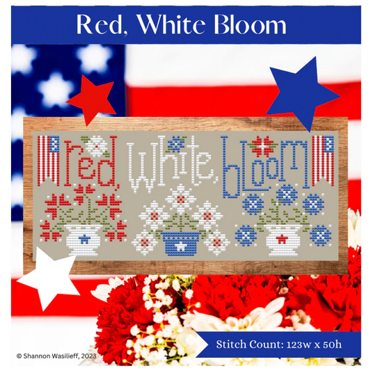 Shannon Christine Designs ~ Red White & Bloom Pattern