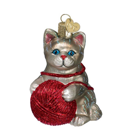 Old World Christmas ~ Playful Kitten Ornament