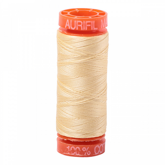 Aurifil ~ Mako Cotton Embroidery/Sewing Thread 50wt 220yds Champagne ~ 2105