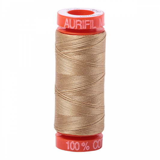 Aurifil ~ Mako Cotton Embroidery/Sewing Thread 50wt 220yds Blonde Beige ~ 5010