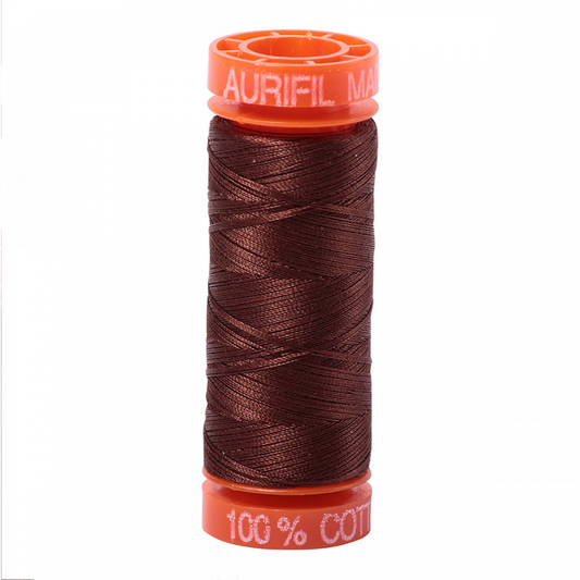 Aurifil ~ Mako Cotton Embroidery/Sewing Thread 50wt 220yds Chocolate ~ 2360