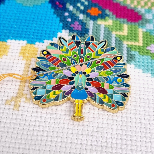Meloca Designs Mandala Peacock Needle Minder