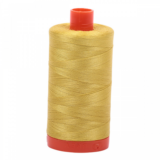Aurifil ~ Mako Cotton Embroidery/Sewing Thread 50wt 1422yds Gold Yellow ~ 5015