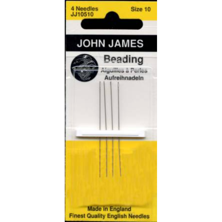 John James Size 10 Beading Needles 4 ct – Hobby House Needleworks