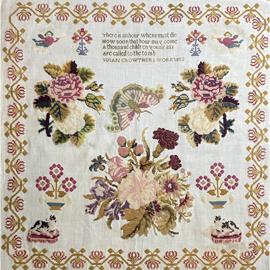 From the Heart ~ Susan Crowthers 1853 Sampler Pattern