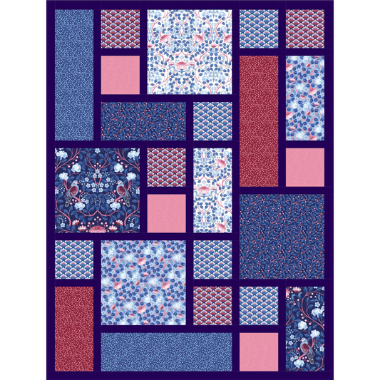 Garden Tiles (Quarter Tiles) Quilt Pattern by Ladeebug Design