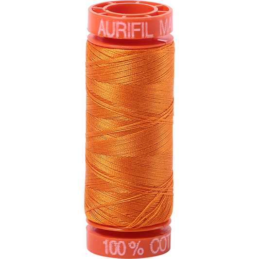 Aurifil ~ Mako Cotton Embroidery/Sewing Thread 50wt 220yds Bright Orange ~ 1133