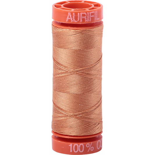 Aurifil ~ Mako Cotton Embroidery/Sewing Thread 50wt 220yds Caramel ~ 2210