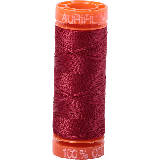 Aurifil ~ Mako Cotton Embroidery/Sewing Thread 50wt 220yds Burgundy ~ 1103