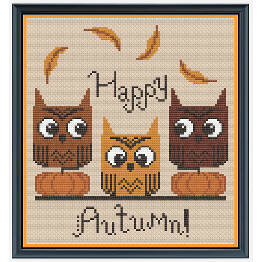 Luminous Fiber Arts ~ Happy Owloween, Happy Autumn Pattern