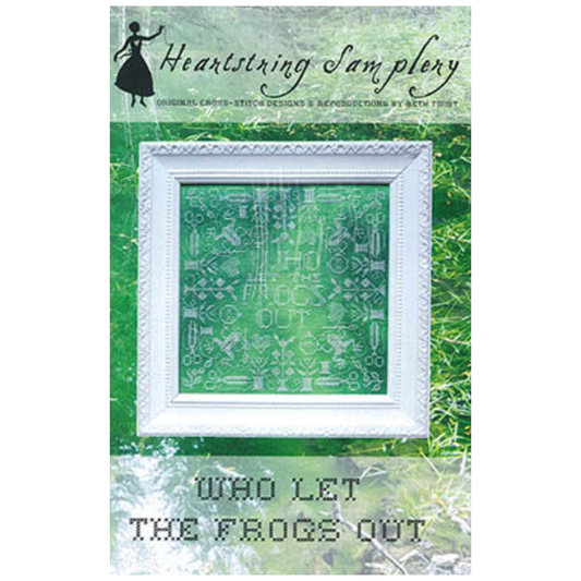 Heartstring Samplery ~ Who Let the Frogs Out Pattern