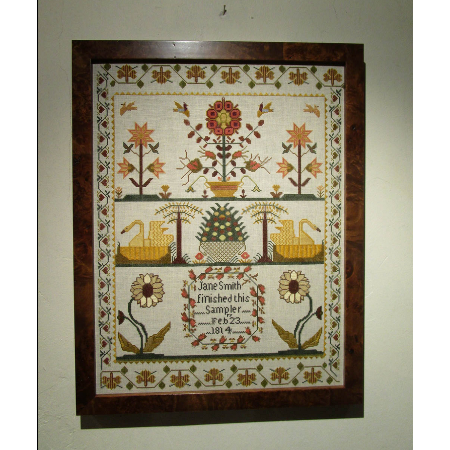 シ*ズ様 JANE SMITH FLOWER PRINT ORGANDY スカー The Scarlet Letter ~ Jane Smith 1814 Reproduction Sampler Pattern