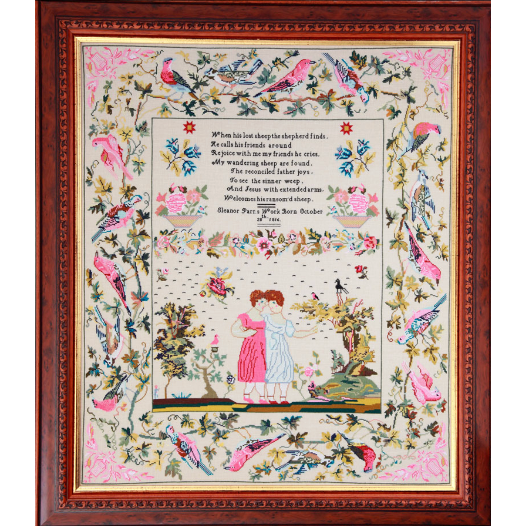 The Scarlet Letter ~ Eleanor Parr 1816 Reproduction Sampler Pattern