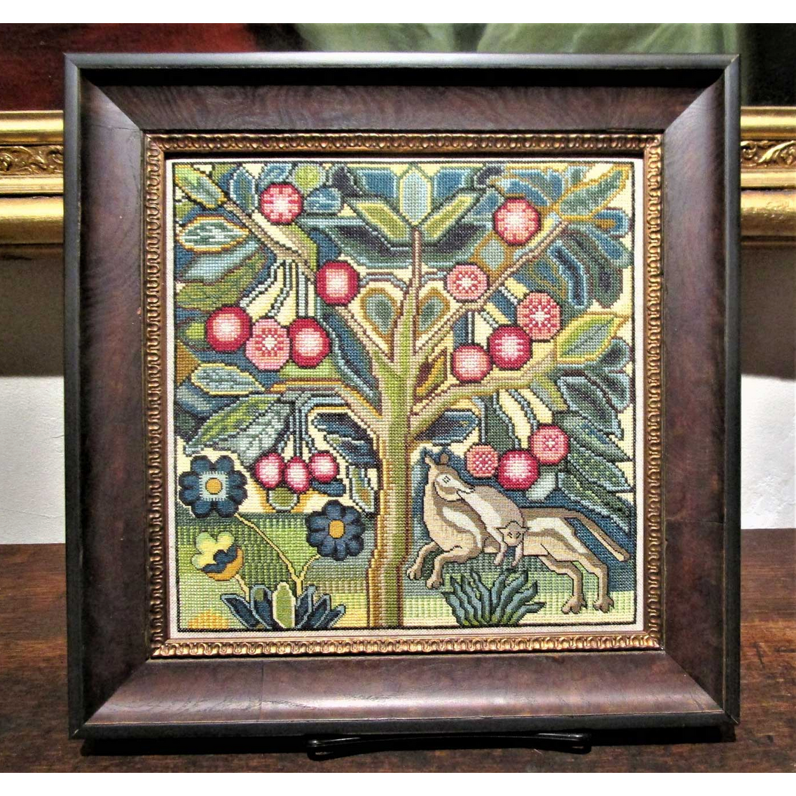 The Scarlet Letter ~ Fruit Tree with Two Animals circa 1690