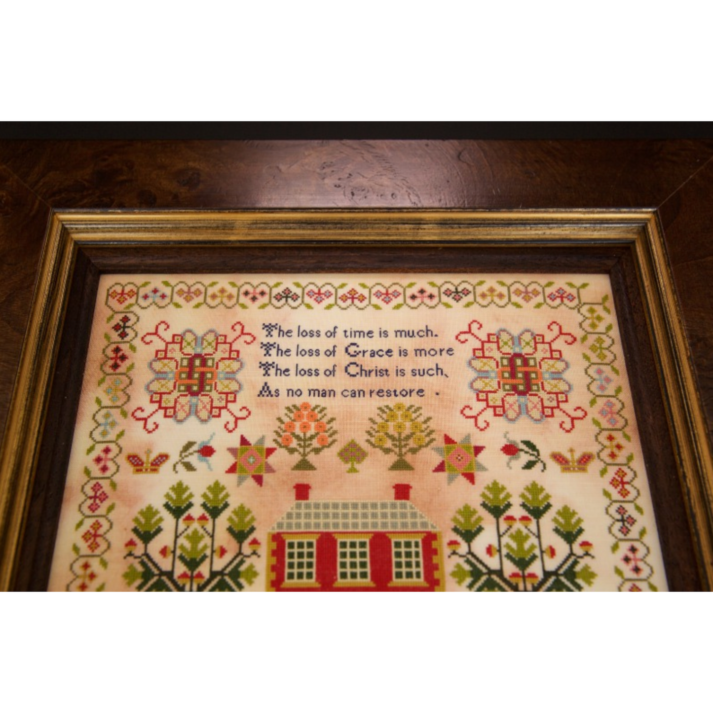 Hands Across The Sea | Sarah Milthorp 1834 Reproduction Sampler