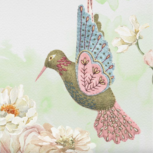 Corrine Lapierre | Wool Felt Craft Kit - Hummingbird