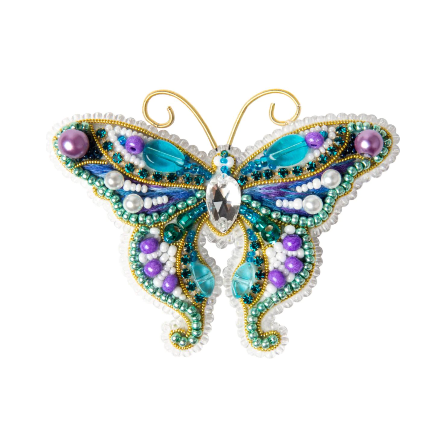 TOVIDO Crystal Butterfly Brooch With Display Case | Enamel Lapel Pin For Women | Sparkling Zircon Insect Jewelry