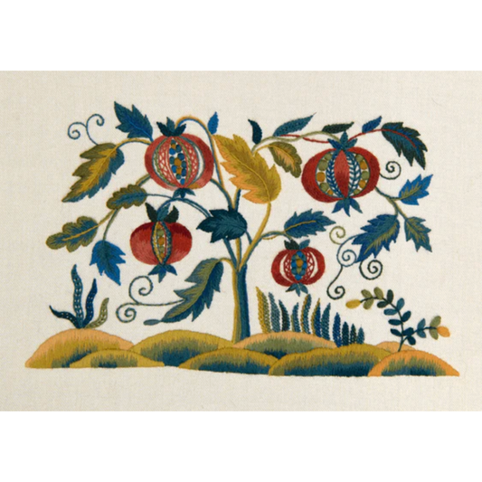 The Crewel Work Company | Gawthorpe Pomegranate Crewel Embroidery Kit