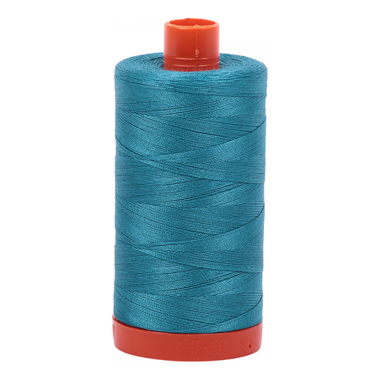 Aurifil ~ Mako Cotton Embroidery/Sewing Thread 50wt 1422yds Dark Turquoise ~ 4182