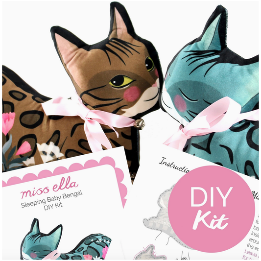 Bengal Kitten Diy Sewing Kit Cat Craft Kit
