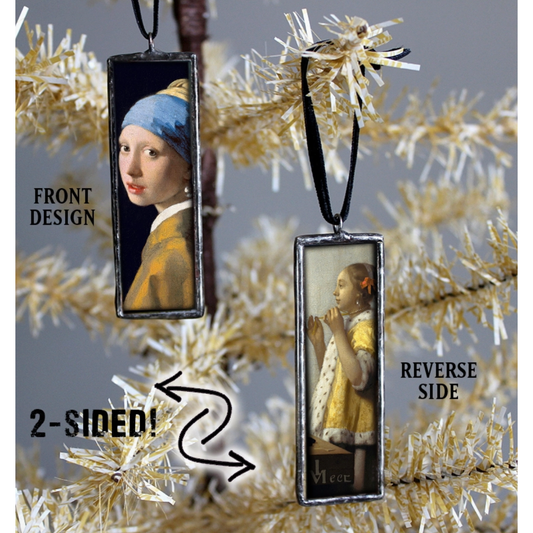 Vermeer Pearl Earring Art Museum Christmas Ornament / Charm