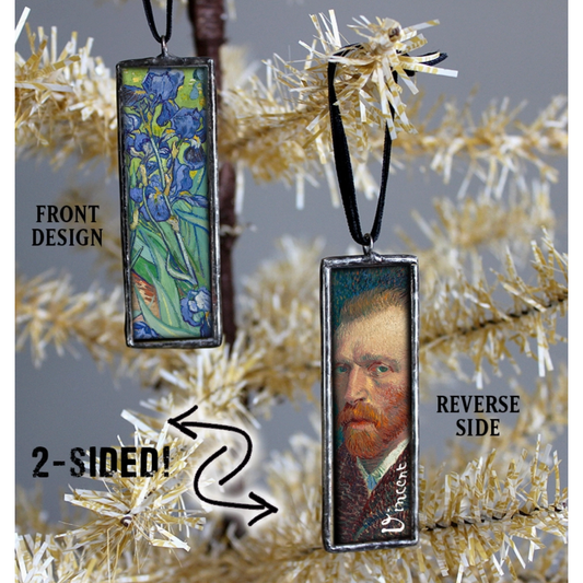 Van Gogh Irises Art Museum Christmas Ornament / Charm