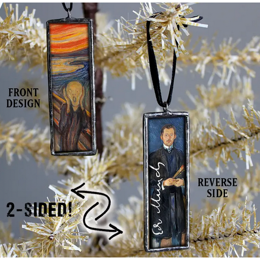 Munch the Scream Art Art Museum Christmas Ornament / Charm