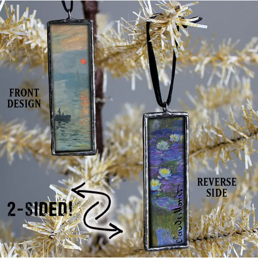 Monet Water Lillies Art Museum Christmas Ornament / Charm