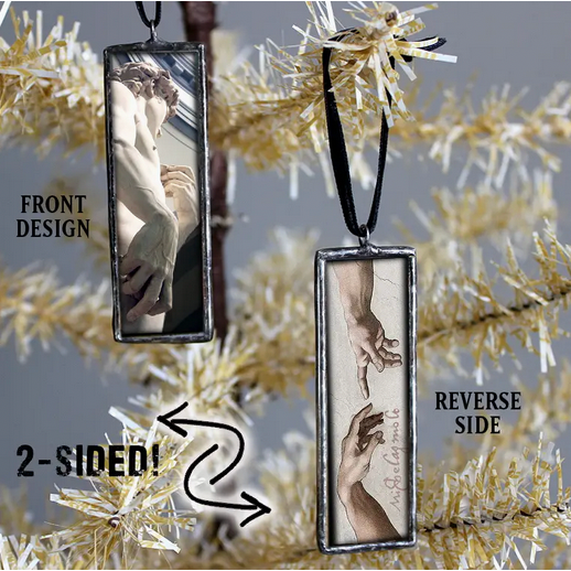 Michelangelo David Art Museum Christmas Ornament / Charm