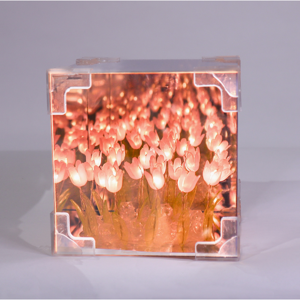 フレグランスLED ハンドメイド Createkit - Tulip Mirror Led Night Light Kit Educational STEM Toy