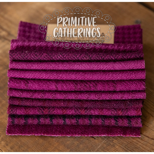 Primitive Gatherings Wool Charms - Red Grape