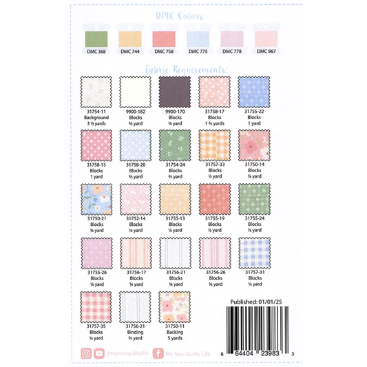 My Sew Quilty Life ~ Cozy Cottage BOM Quilt Pattern