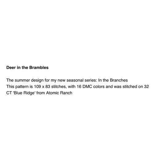 The Stitch Crypt | Deer in the Brambles MARKET 2026