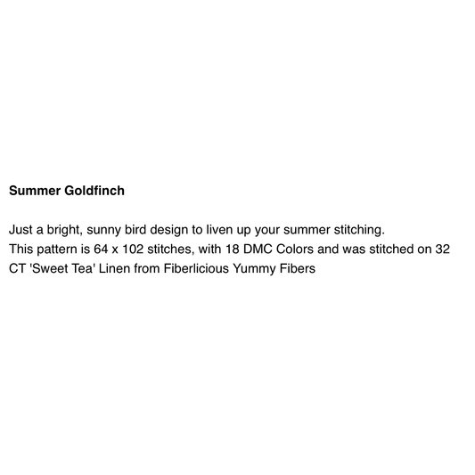 The Stitch Crypt | Summer Goldfinch MARKET 2026