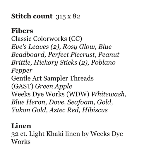 October House Fiber Arts | Calico Sampler MARKET 2026
