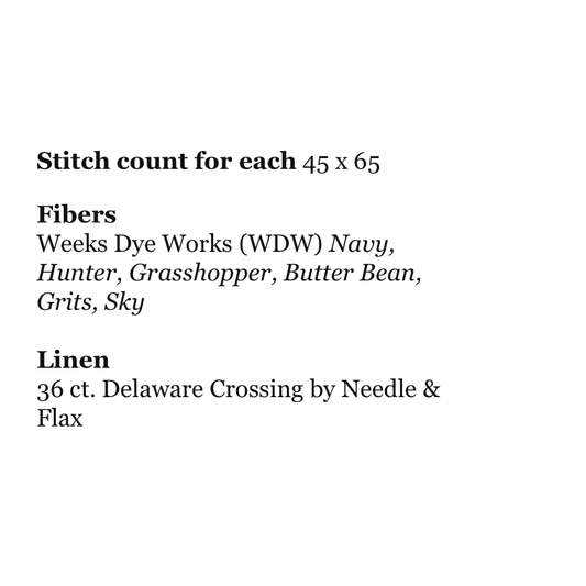October House Fiber Arts | Blue Notes - Number 1 - MARKET 2026