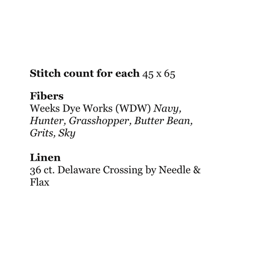 October House Fiber Arts | Blue Notes - Number 2 MARKET 2026