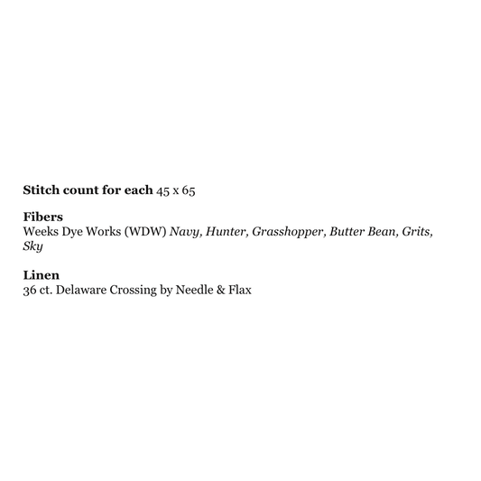 October House Fiber Arts | Blue Notes - Number 3 MARKET 2026