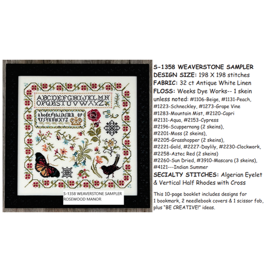 Rosewood Manor | Weaverstone Sampler MARKET 2026