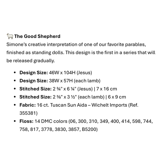 December Stitches | The Good Shepherd MARKET 2026