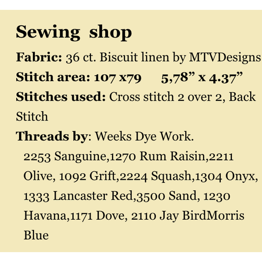 MTVDesigns | Sewing Shop MARKET 2026