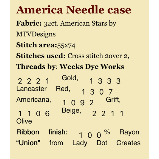 MTVDesigns | America Needle Case MARKET 2026