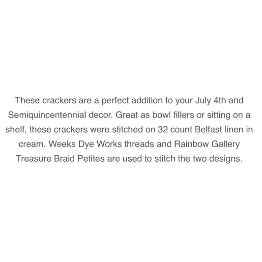 The Mindful Needle | Patriotic Crackers MARKET 2026