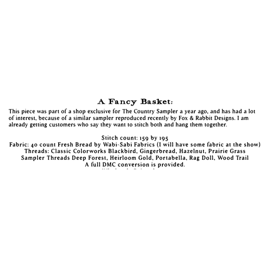 Shakespeare's Peddler | A Fancy Basket MARKET 2026